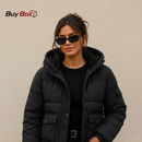 Campera Moderna con Capucha e Interior con Piel