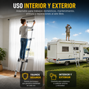 ESCALERA TELESCÓPICA COMPACTA DE ALUMINIO 5 METROS