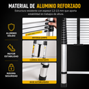 ESCALERA TELESCÓPICA COMPACTA DE ALUMINIO 5 METROS