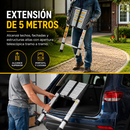 ESCALERA TELESCÓPICA COMPACTA DE ALUMINIO 5 METROS