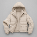 Campera Moderna con Capucha e Interior con Piel