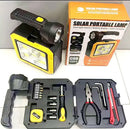 kit de Herramientas con Panel solar,  Linterna y Cargador!!!